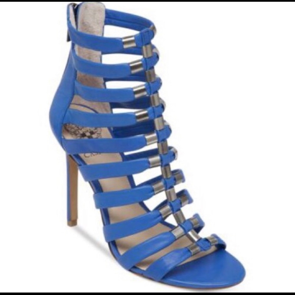 "Troy" Strappy Leather Gladiator Heels